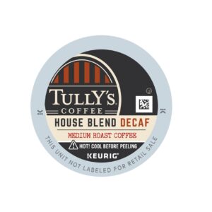 Tully's Medium Roast Decaf House Blend Coffee
